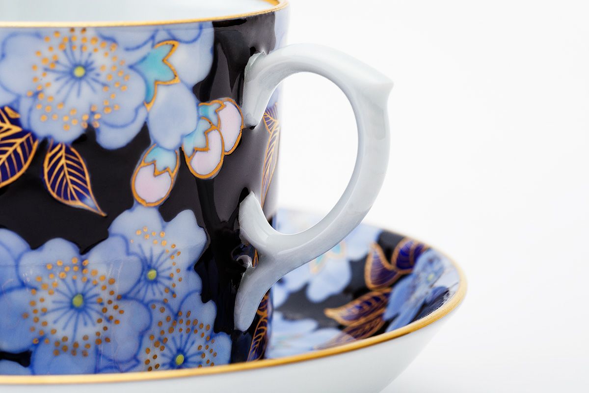 深川製磁　金襴桜　小皿　工芸品　2枚 金襴桜 紅茶碗皿 | 有田焼 深川製磁｜公式オンラインストア