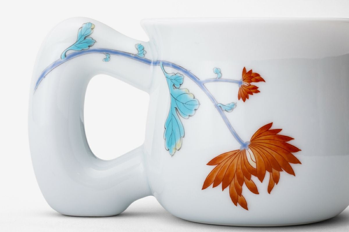 色絵菊花紋 モーニングカップ | 有田焼 深川製磁｜公式オンラインストア