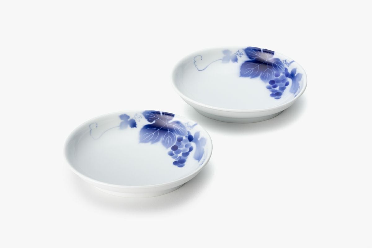 ブルーワイナリー ペア楕円和皿 | 有田焼 深川製磁｜公式オンラインストア