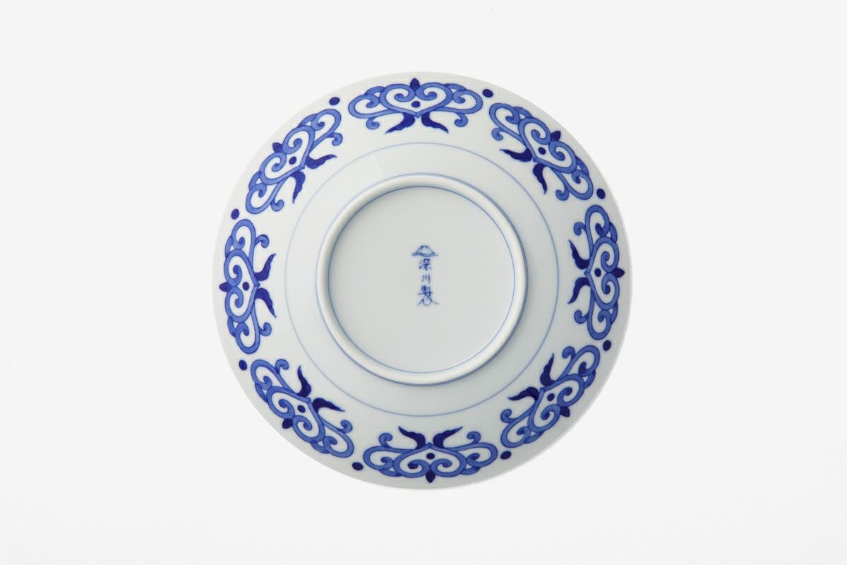 染付菊唐草 6号和皿揃 | 有田焼 深川製磁｜公式オンラインストア