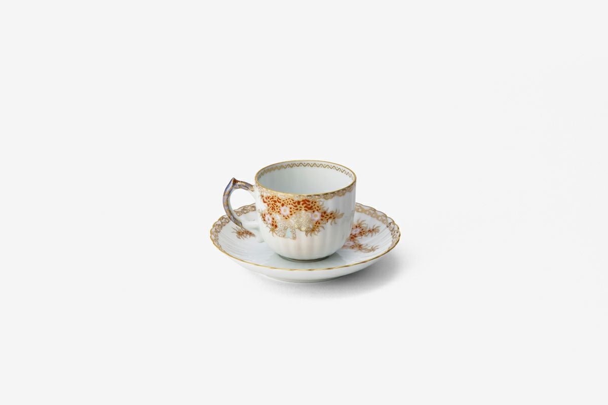 鍋島花兎 コーヒー碗皿(デミタスサイズ) | 有田焼 深川製磁｜公式