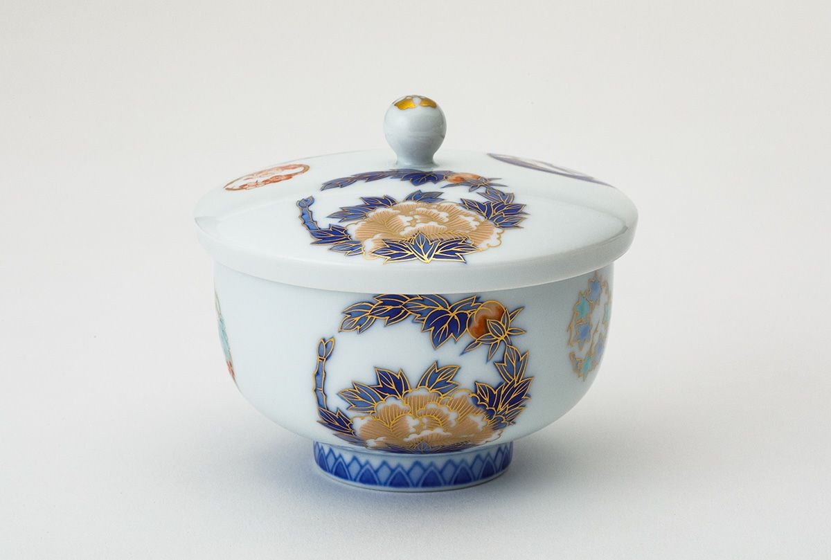 1710 深川製磁　染付柿文　小鉢　5客　8cm 染錦花丸紋 土瓶茶器揃 | 有田焼 深川製磁｜公式オンラインストア