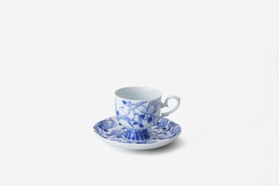 牡丹金ミル 高台コーヒー碗皿 | 有田焼 深川製磁｜公式オンラインストア