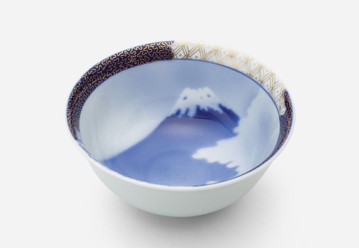 A8092【深川製磁】富士山 飯碗 小 5個セット 富士山 飯碗 | 深川製磁/フカガワセイジ | 三越伊勢丹オンラインストア