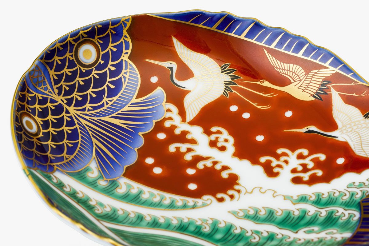 時代物 色絵 錦手 小花紋 小皿 10客 TN 82 70816 染錦草花文 小皿 ｜ 有田焼の源右衛門窯公式オンラインショップ