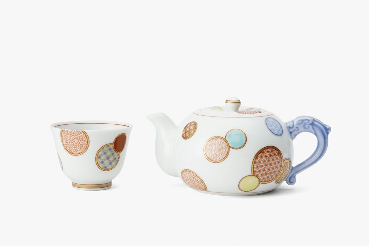 赤絵丸紋 湯冷付玉露茶器 | 有田焼 深川製磁｜公式オンラインストア