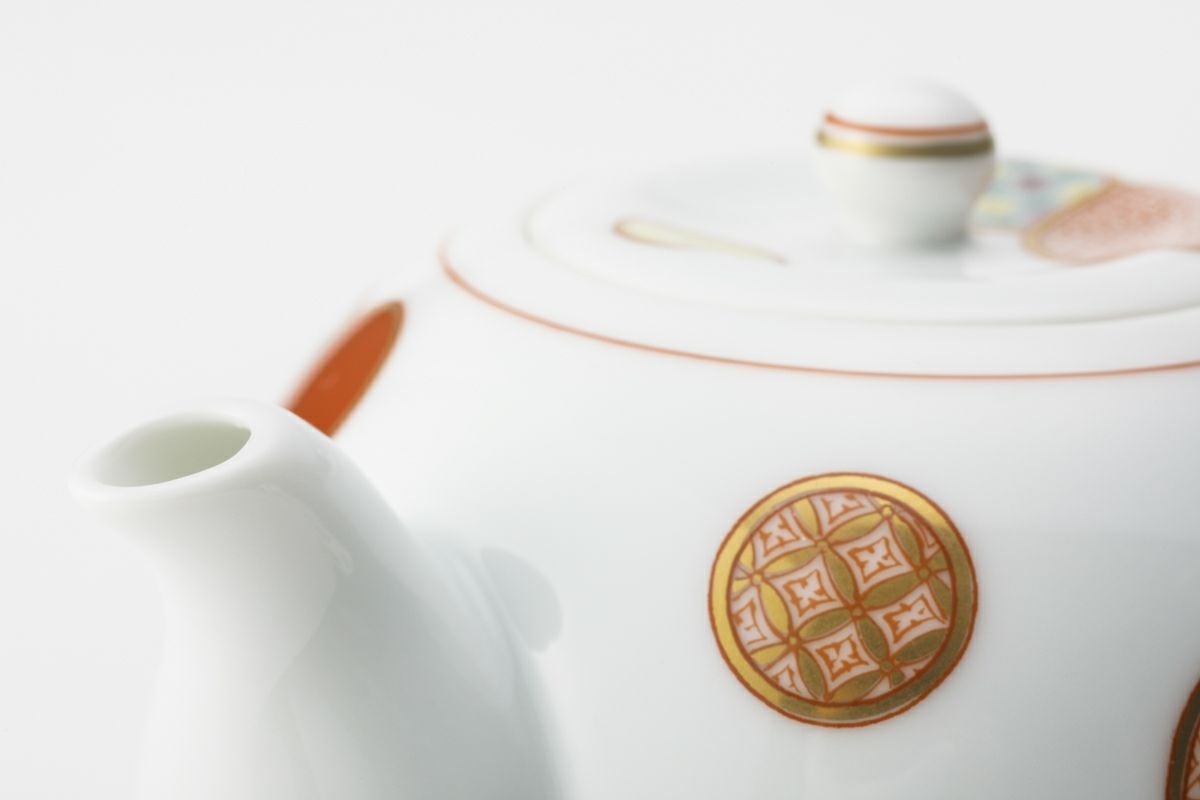 赤絵丸紋 湯冷付玉露茶器 | 有田焼 深川製磁｜公式オンラインストア