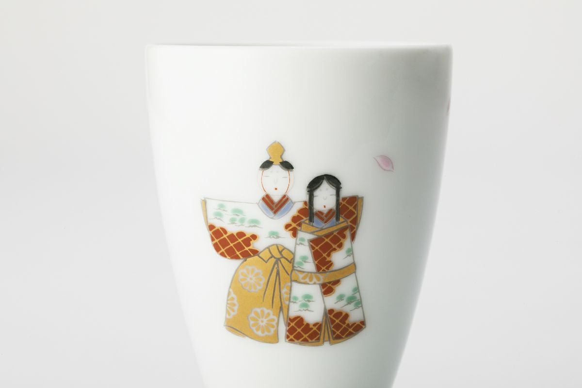 夫婦雛(緑) 特小ゴブレット | 有田焼 深川製磁｜公式オンラインストア