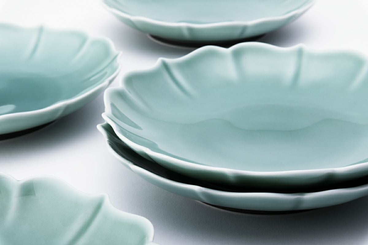 笹青磁 6号皿揃 | 有田焼 深川製磁｜公式オンラインストア