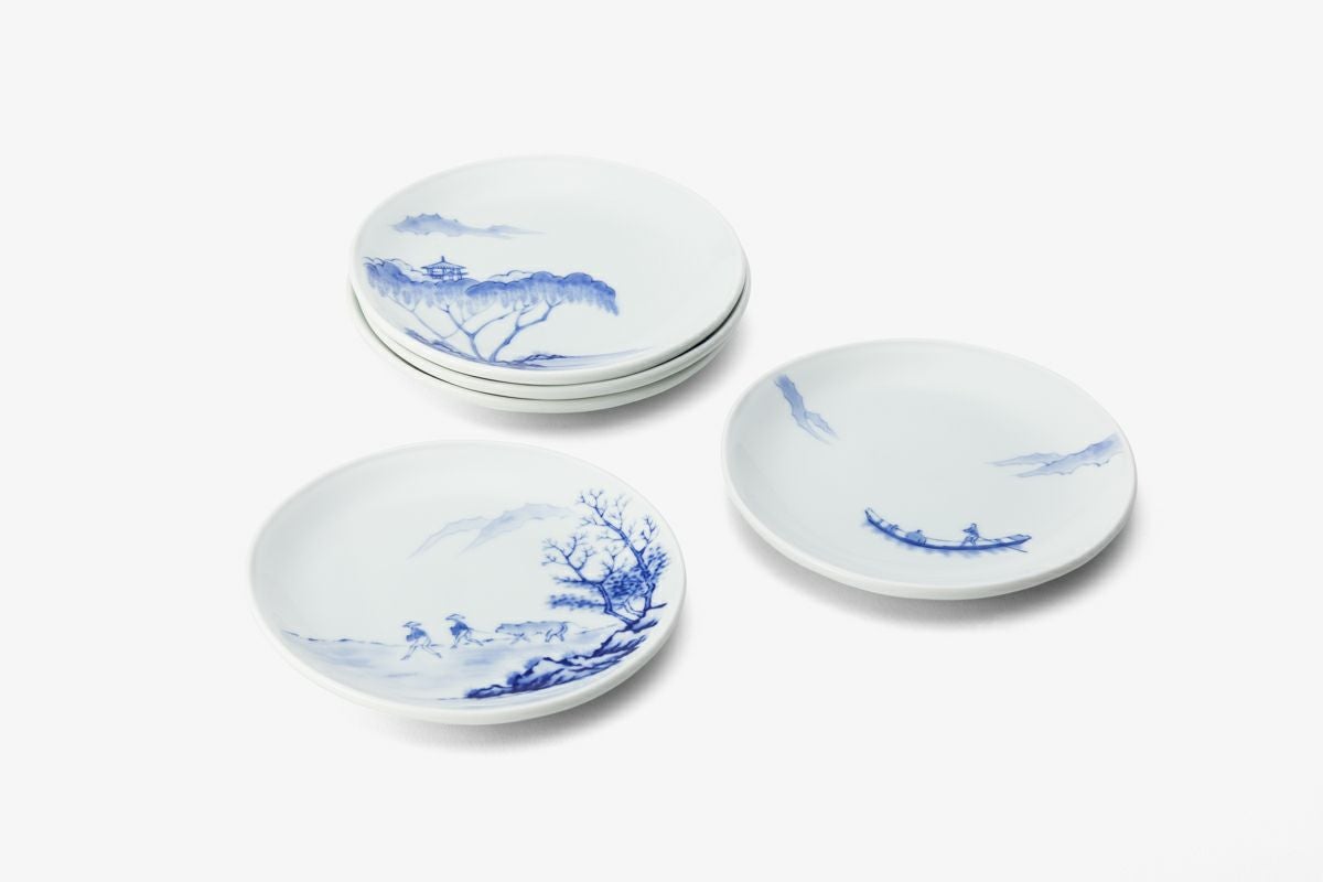 有田焼  魯山／小皿揃 魯山人写しの器 取り分け揃 | 鶯堂 uguisu-dou | お料理に合う