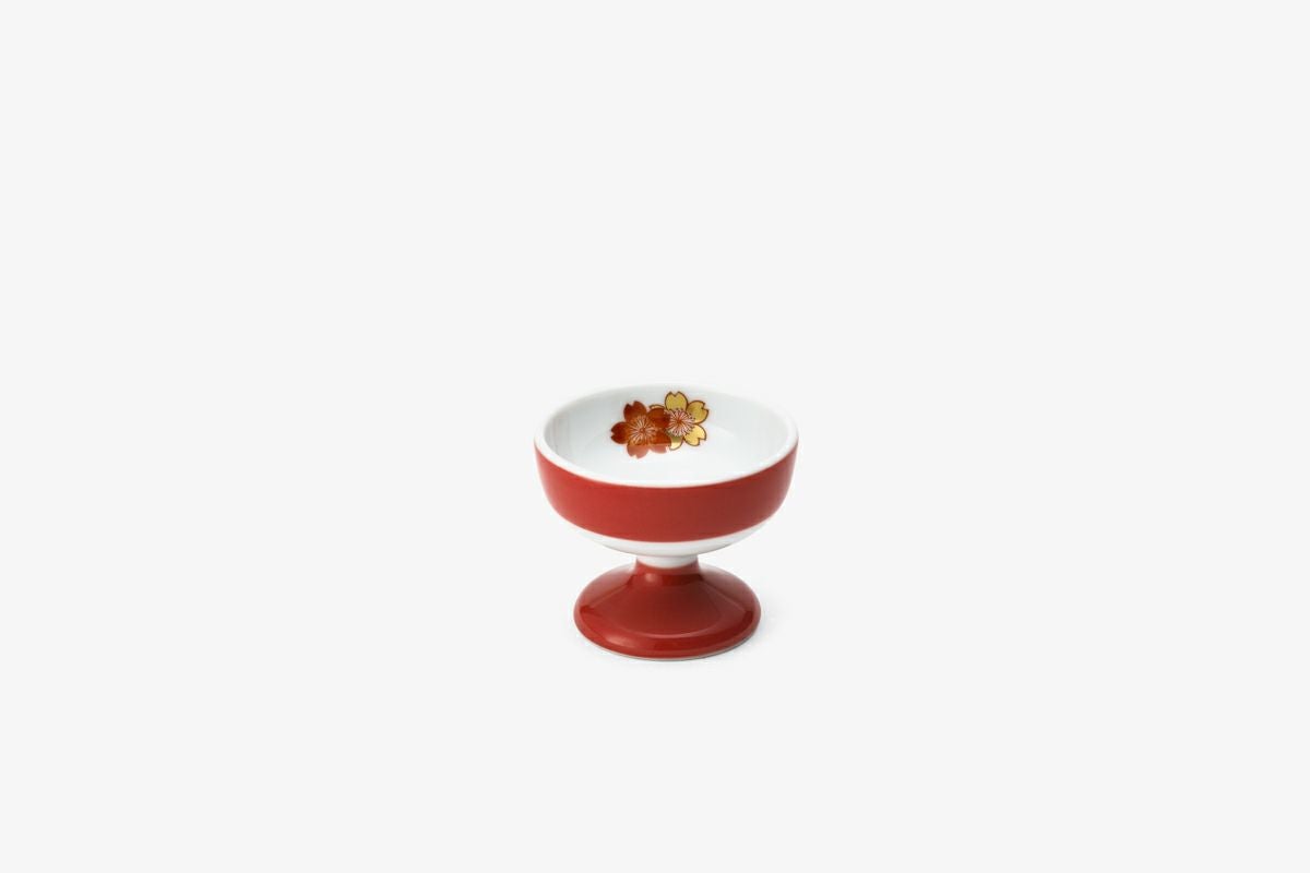 赤絵さくら 仏飯器 小（4.5） | 有田焼 深川製磁｜公式オンラインストア
