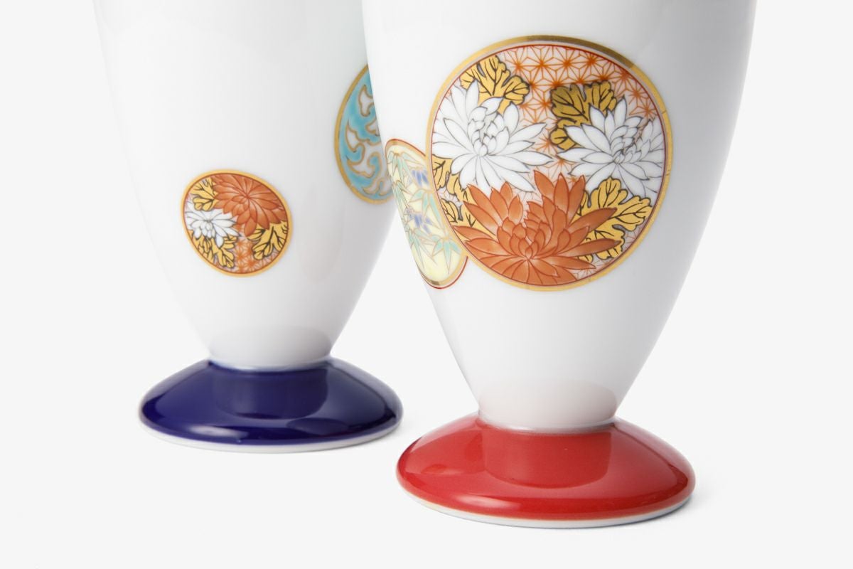 寿赤絵 ペア紅茶椀皿 寿赤絵 ペア碗皿 | 有田焼 深川製磁｜公式オンラインストア