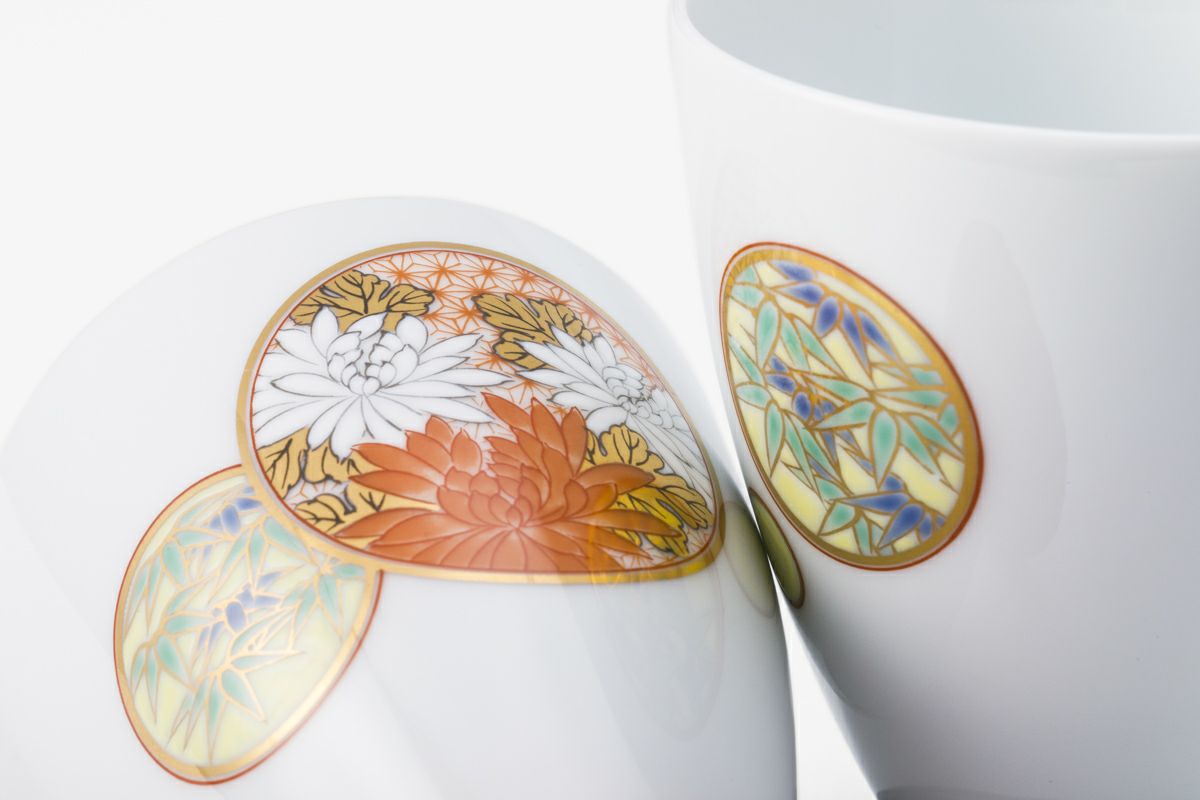 寿赤絵 ペア紅茶椀皿 寿赤絵 ペア碗皿 | 有田焼 深川製磁｜公式オンラインストア