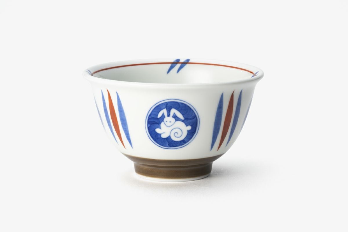 月見うさぎ 谷型飯碗 | 有田焼 深川製磁｜公式オンラインストア