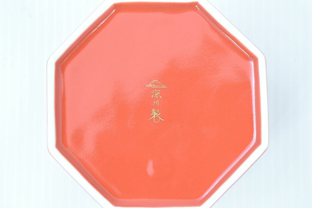 寿赤絵 八角蓋物 | 有田焼 深川製磁｜公式オンラインストア