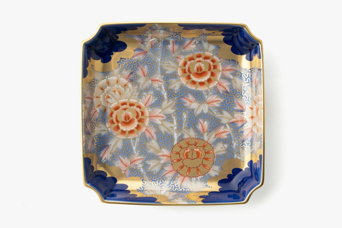 蔵出し 工芸品古伊万里 有田焼 盛皿揃 箱 秀峰作 金彩 絵付 印 有田焼 | 盛皿・特小 5客セット | 琳派 古伊万里様式 | 賞美堂