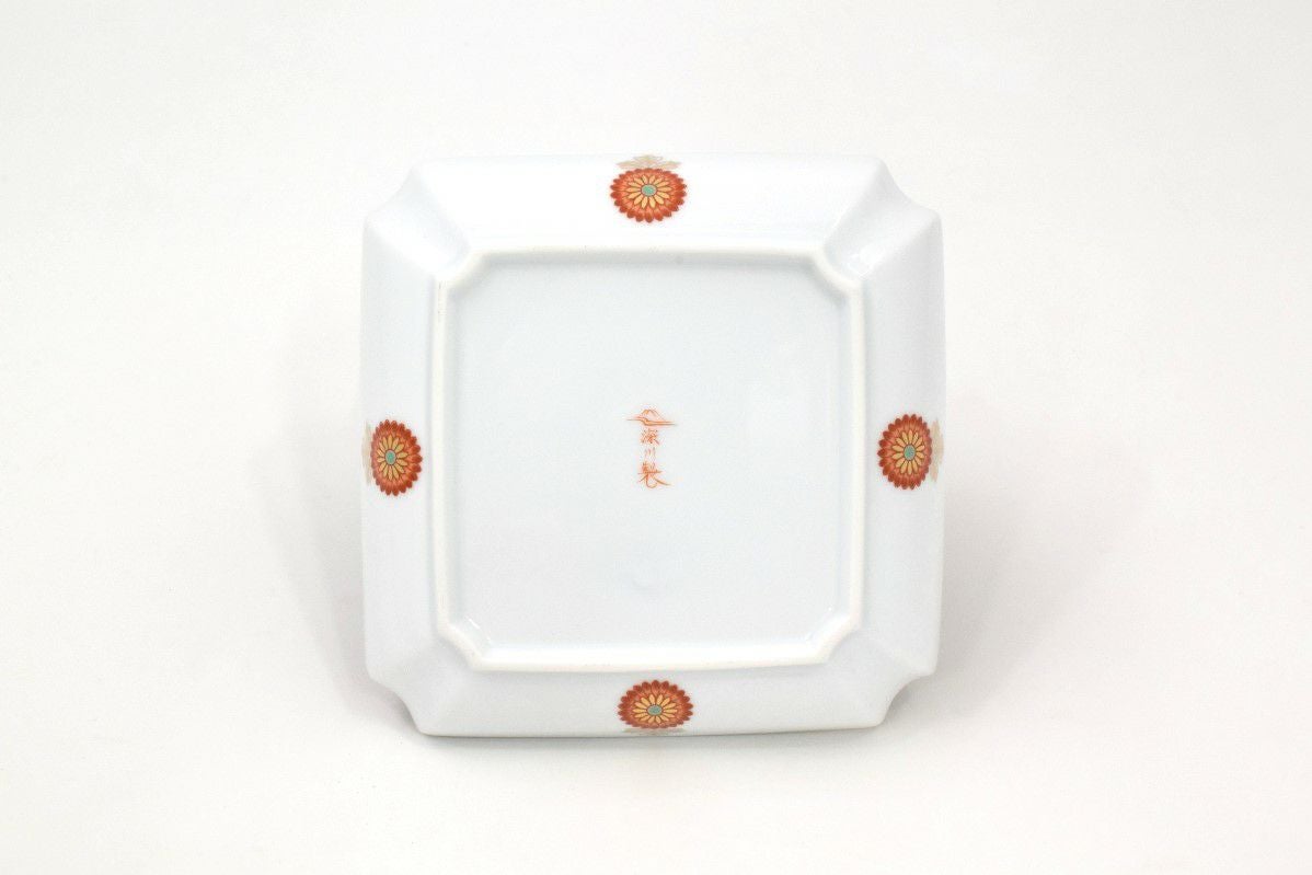 金襴手牡丹唐草瑠璃色 飾皿 | 有田焼 深川製磁｜公式オンラインストア