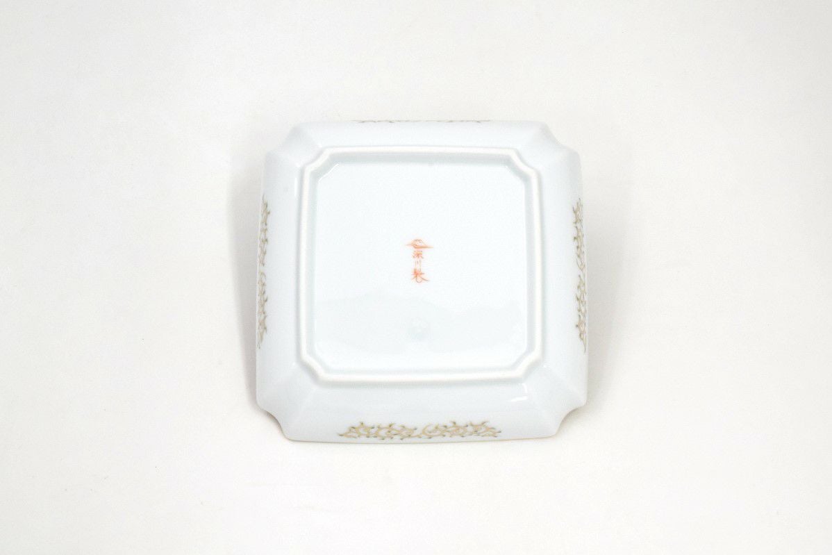 金襴手唐草ひわ色 飾皿 | 有田焼 深川製磁｜公式オンラインストア
