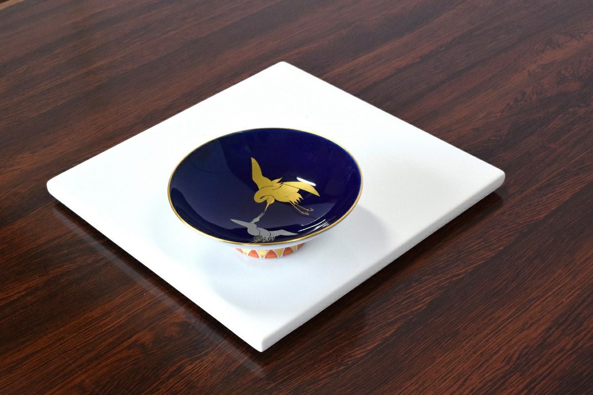 未使用品　深川製磁　有田焼陶板画　寒蘭 陶白 15㎝陶板 | 有田焼 深川製磁｜公式オンラインストア