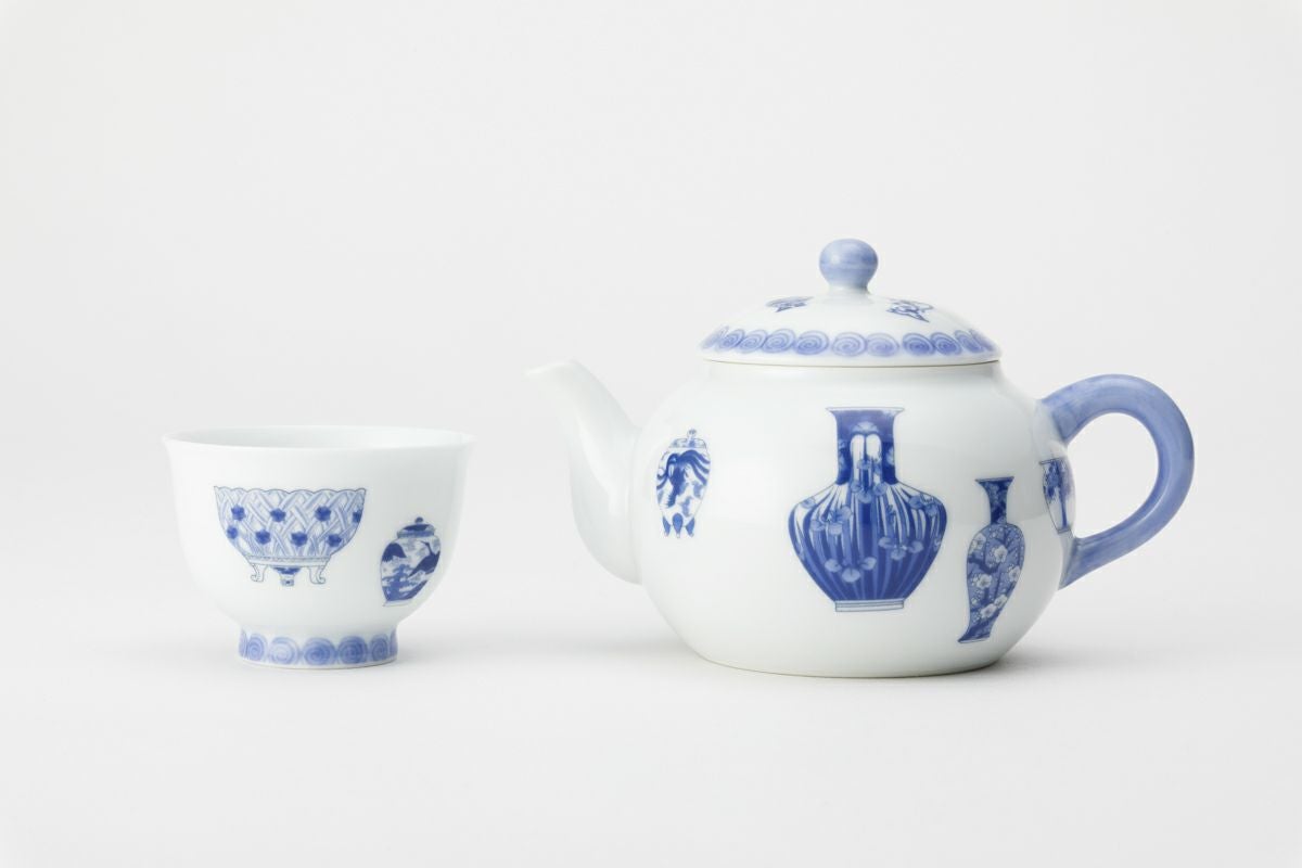 ブルーチャイナⅡ 玉露茶器揃 | 有田焼 深川製磁|公式 ブルーチャイナⅡ 玉露茶器揃 | 有田焼 深川製磁|公式