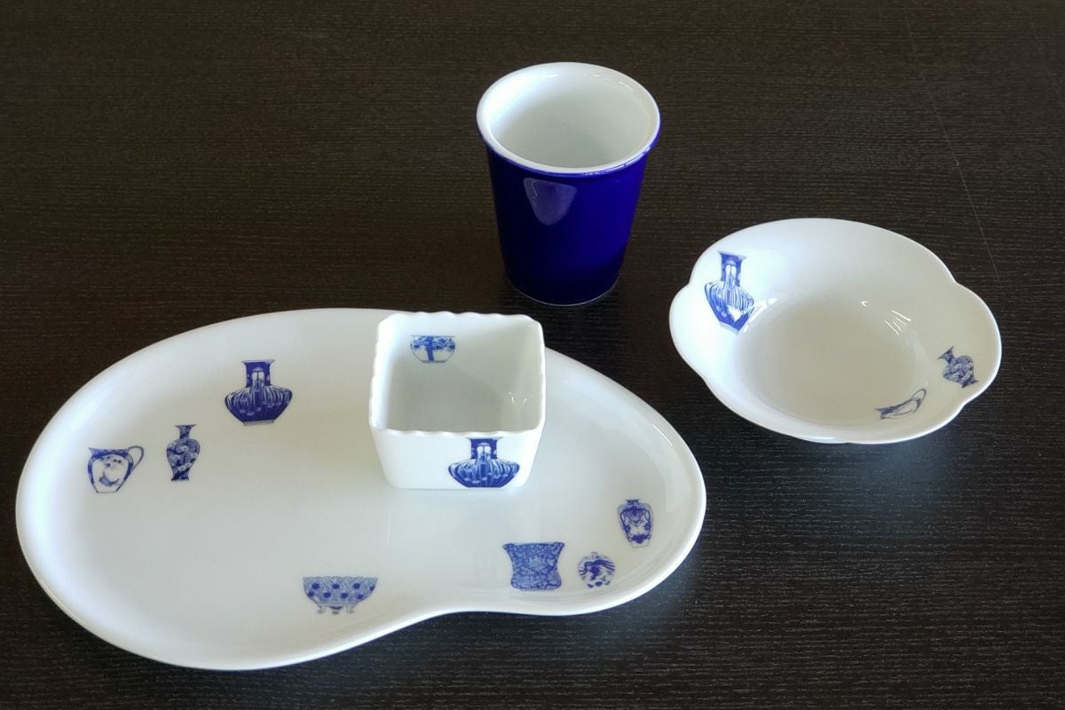 ブルーチャイナ トレイセット | 有田焼 深川製磁｜公式オンラインストア