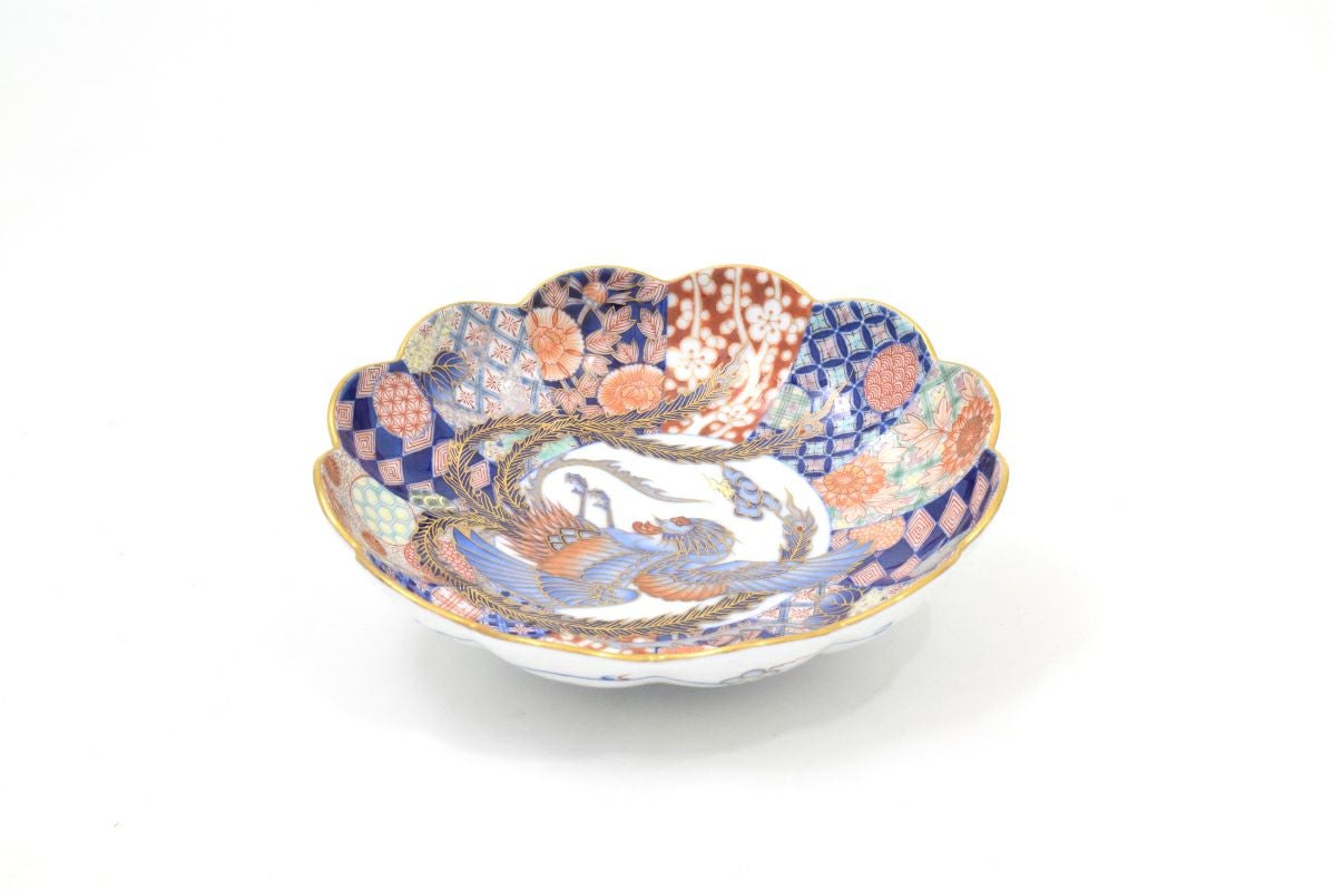 秀峰白磁金彩色鳳凰文様有田焼飾り皿プレート特大40cm 有田焼】飾り絵皿 染錦白金彩鳳凰図 - JTOPIA