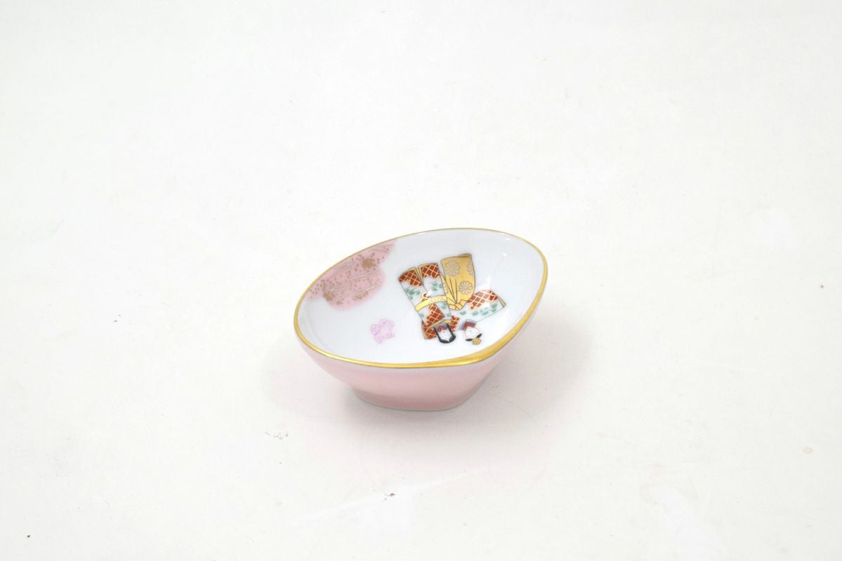 深川製磁 内裏雛 お雛様 雛人形 貝型 小皿 豆皿 飾り皿 4個セット 黄色 内裏雛（ピンク） 貝型小皿 | 有田焼 深川製磁｜公式オンラインストア